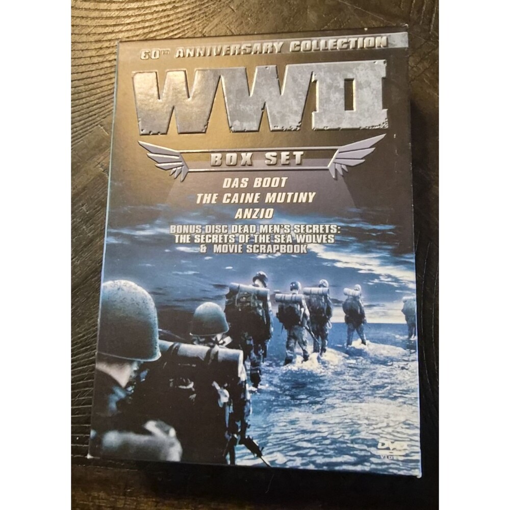WWII 60th Anniversary Box Set - Das Boot, Anzio, The Caine Mutiny DVD - VG